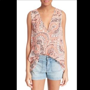 Joie 100% Silk Sleeveless Blouse Top - Small